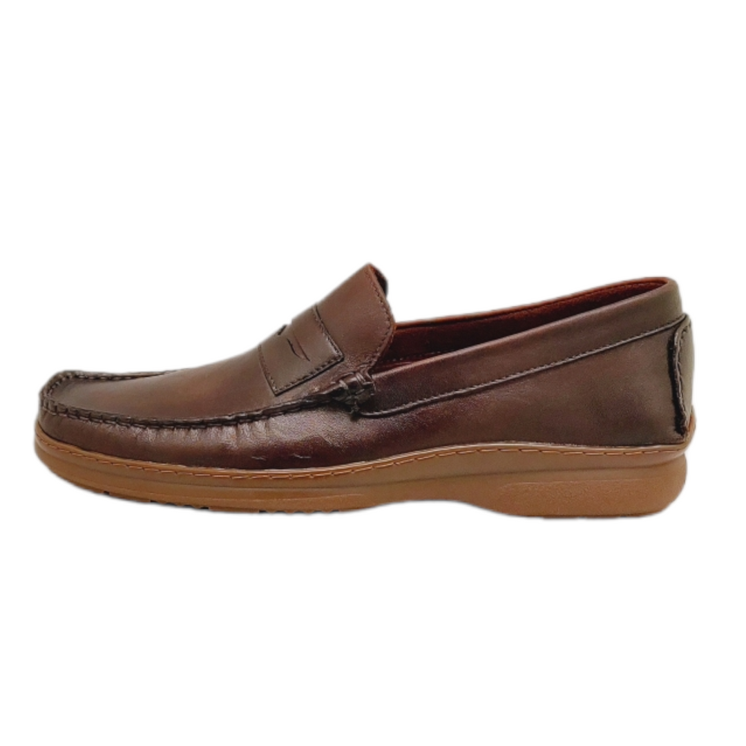 Brent Shoes Men's Control Sadle Men's Casual Shoes (Brown)