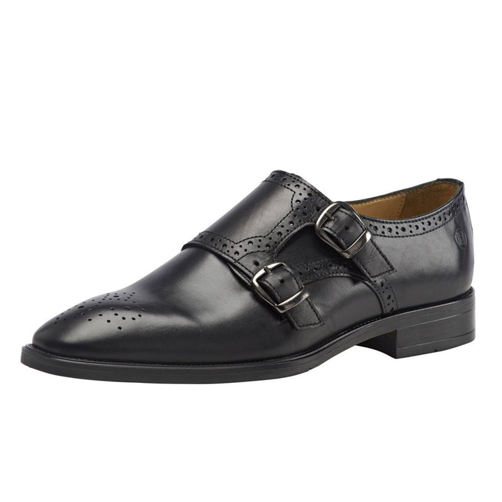 Double Monk Men's Formal Shoes (Black)