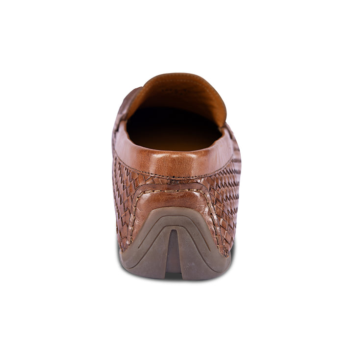 Brent Shoes Men's TW 1868 Tan Mesh Slipon Leather Casuals