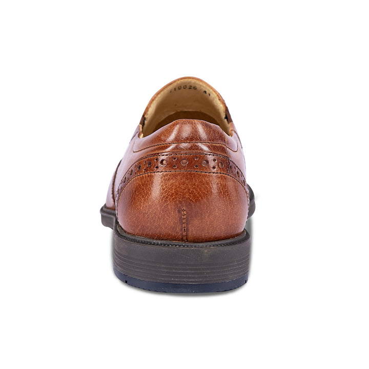 Brent Shoes Men's TW 110026 Brown Slipon Leather Semi Formals