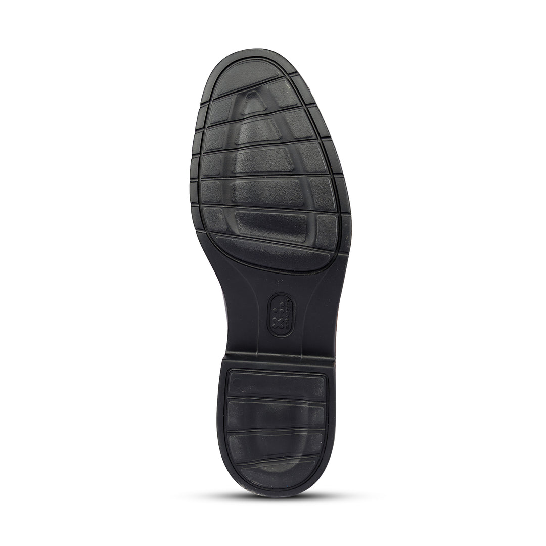 Brent Shoes Men's TW 1786 Black Derby Leather Formals