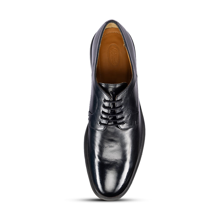 Brent Shoes Men's TW 1786 Black Derby Leather Formals
