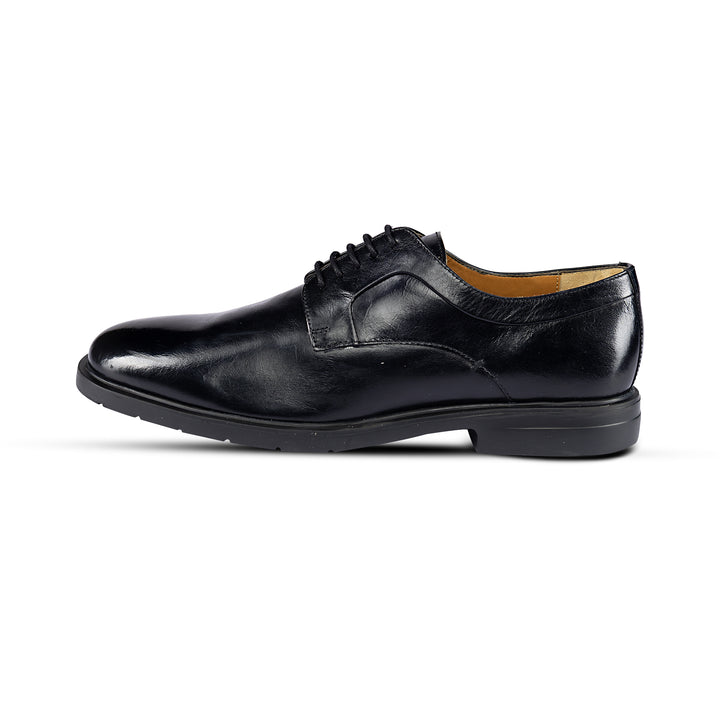 Brent Shoes Men's TW 1786 Black Derby Leather Formals