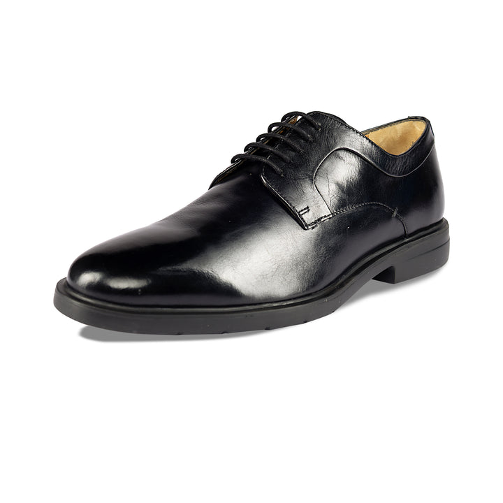 Brent Shoes Men's TW 1786 Black Derby Leather Formals