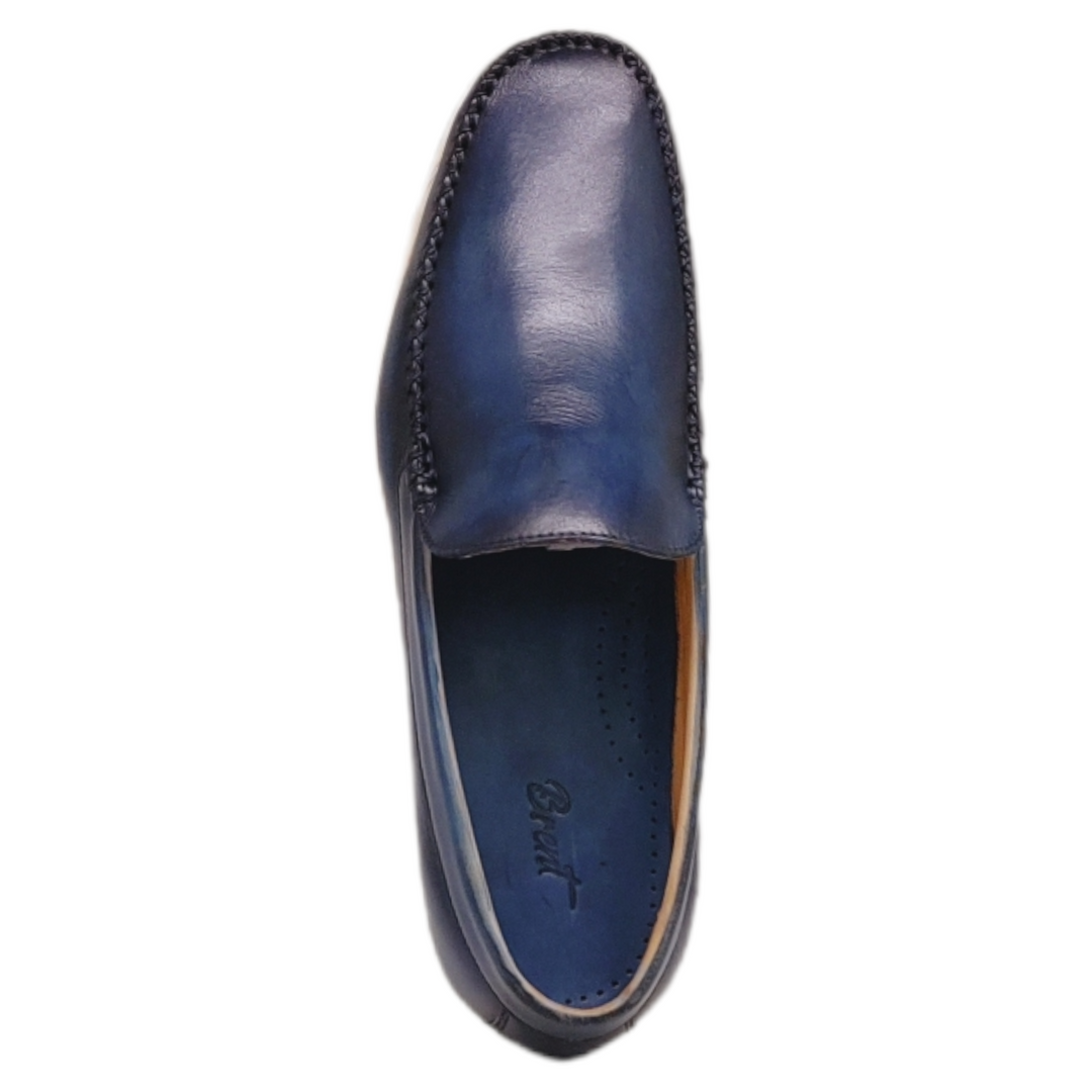 Brent Shoes Men's Shoric 1001 Imperial Slipon Leather Casuals Navy