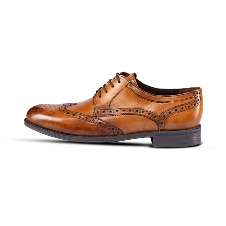 Brent Shoes Men's TW Kaufman 2 Tan Laceup Leather Classic Semi Formals