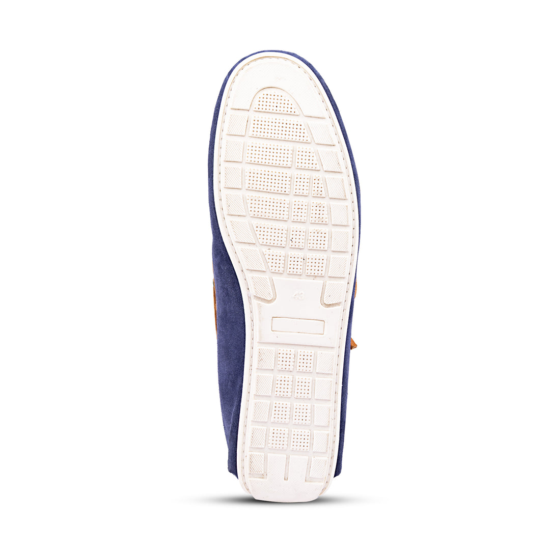 Brent Shoes Men's TW TRACE 2 Blue Tan Classic Boat Leather Semi Formals
