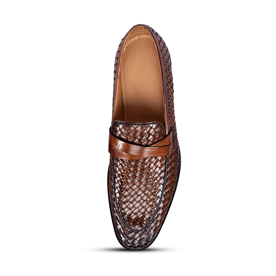 Brent Shoes Men's TW Vero Cuoio Brown Slipon Leather Semi Formals
