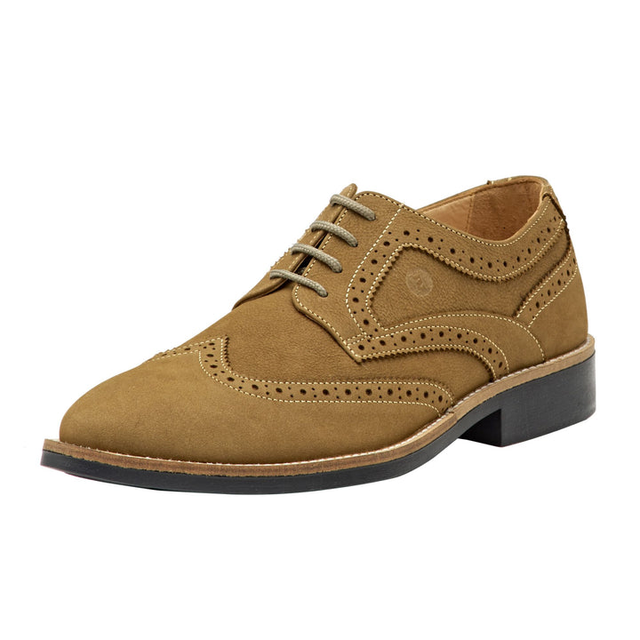 DEAL OF THE DAY !! MEN'S OTTO BROGUE NUBUCK LEATHER - SIZE UK/IND - 42/8 & 43/9